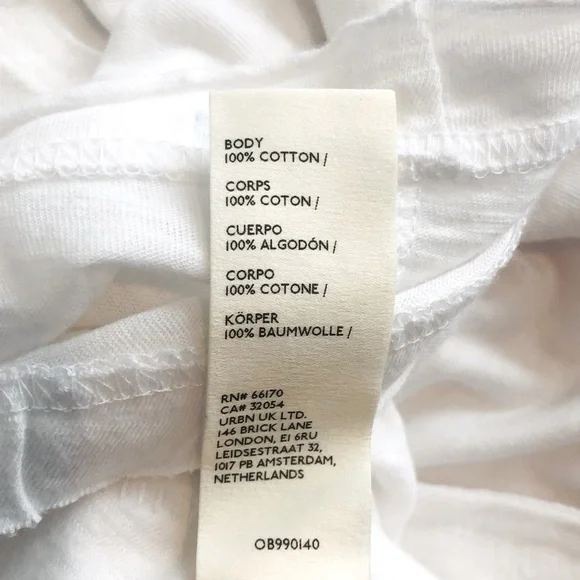 Free People Arden Oversized Long Sleeve Tee In Optic White. NWOT! Sz S & M - Picture 7 of 7